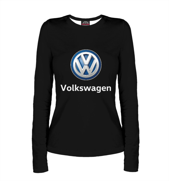 Женский лонгслив с изображением Volkswagen цвета Белый
