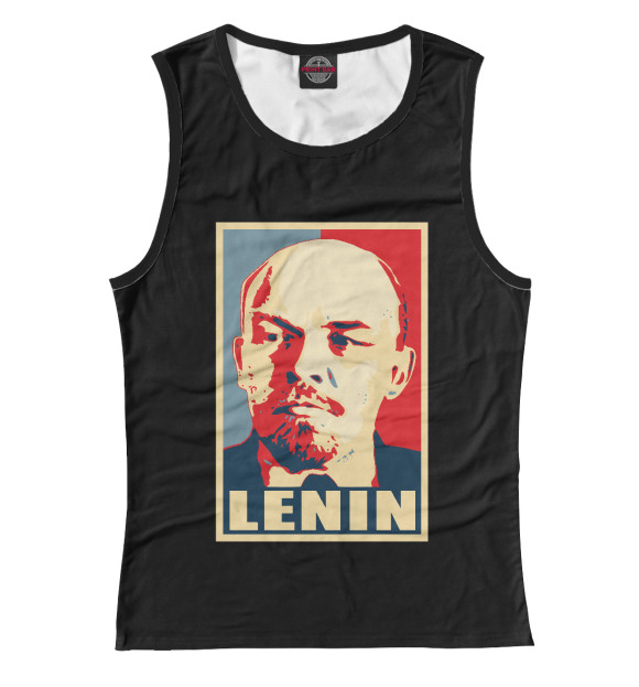 Майка для девочки с изображением Lenin цвета Белый