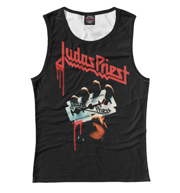 Майка для девочки с изображением Judas Priest цвета Белый