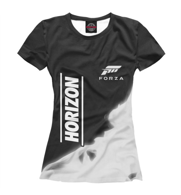 Женская футболка с изображением Forza Horizon цвета Белый