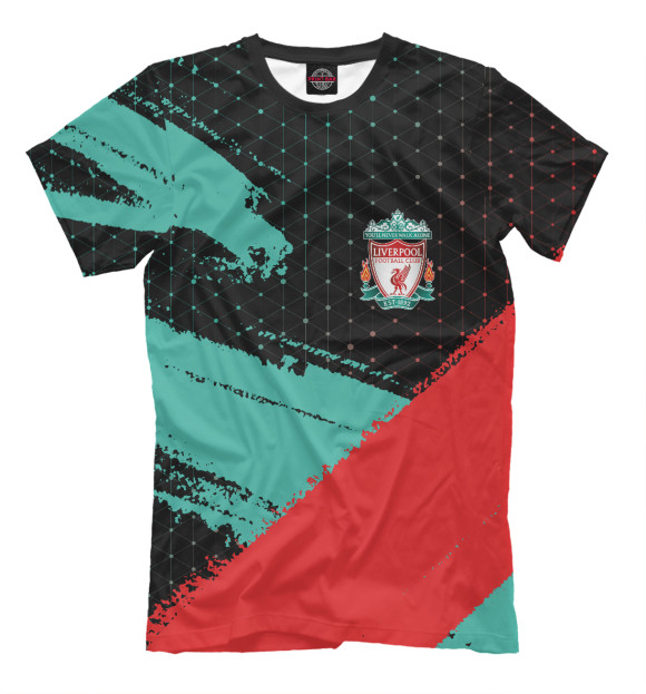 Футболка для мальчиков с изображением Liverpool / Ливерпуль цвета Белый