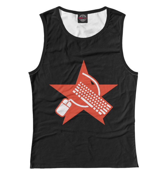 Майка для девочки с изображением СССР цвета Белый