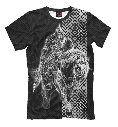 футболки print bar богатырь ратиборец символ Футболки Print Bar Русский Богатырь на коне