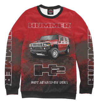 Мужской свитшот Hummer H2 Red