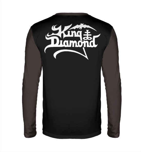 Мужской лонгслив с изображением King diamond цвета Белый
