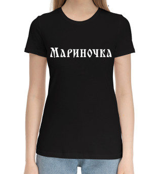 Хлопковая футболка для девочек Мариночка / Славянский Стиль