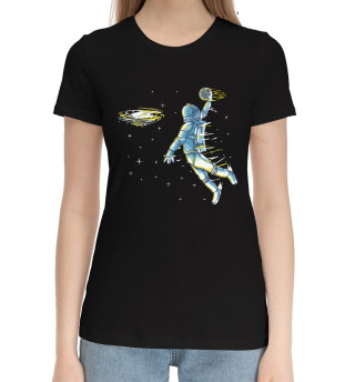 Хлопковая футболка для девочек Space Dunk