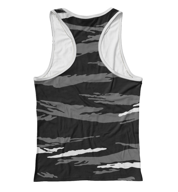 Женская майка-борцовка с изображением Внутренние войска цвета Белый