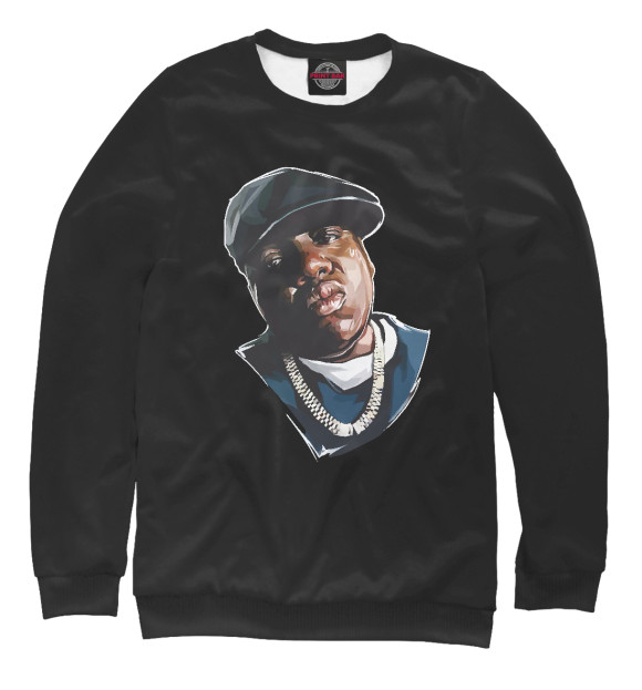 Свитшот для мальчиков с изображением Notorious BIG цвета Белый
