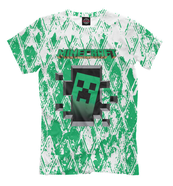 Футболка для мальчиков с изображением Minecraft цвета Белый
