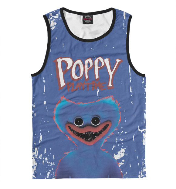 Мужская майка с изображением Poppy Playtime цвета Белый