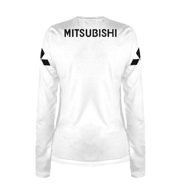 Женский лонгслив с изображением Mitsubishi цвета Белый