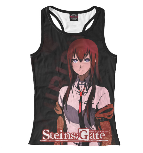 Женская майка-борцовка с притом Врата Штейна цвета Белый Женская майка-борцовка с изображением Врата Штейна цвета Белый