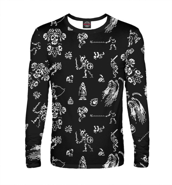 Мужской лонгслив с изображением Castlevania III цвета Белый