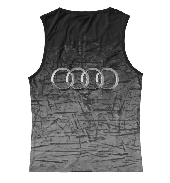 Женская майка с изображением Audi цвета Белый