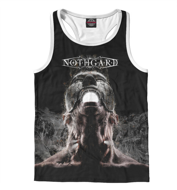 Мужская майка-борцовка с изображением Nothgard цвета Белый