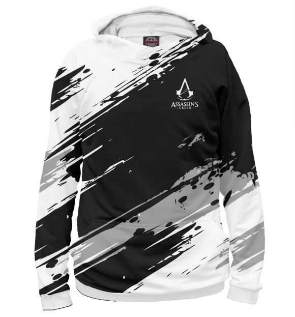 Мужское худи с изображением Assassins Creed цвета Белый