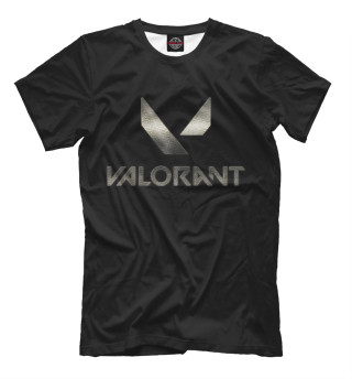 Мужская футболка Valorant серебро