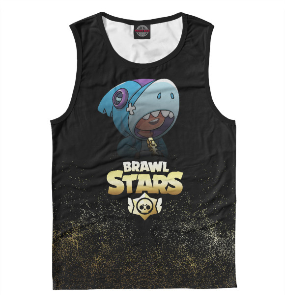 Мужская майка с изображением Golden Leon цвета Белый