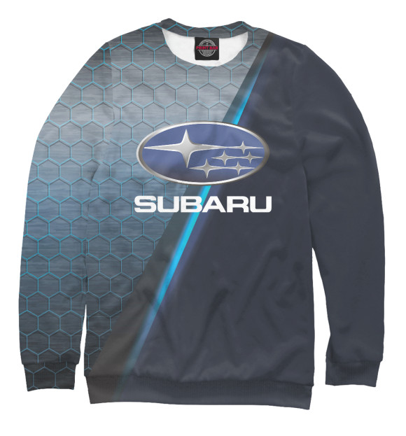 Свитшот для девочек с изображением Subaru цвета Белый