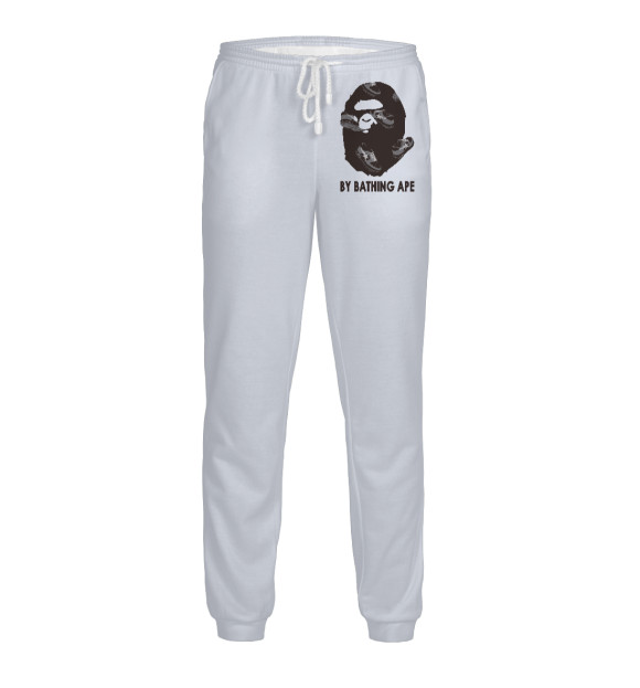 Мужские спортивные штаны с изображением By Bathing Ape цвета Белый