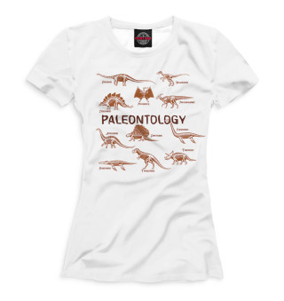 Футболка для девочек Paleontology