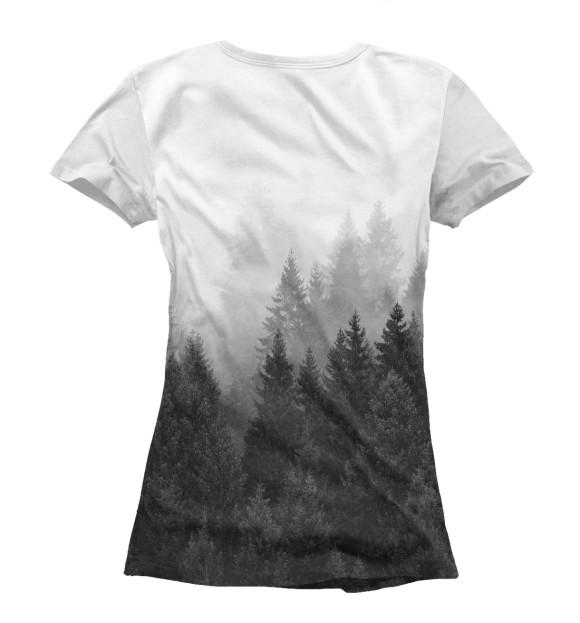 Футболка для девочек с притом Волк цвета Белый Футболка для девочек с изображением Волк цвета Белый