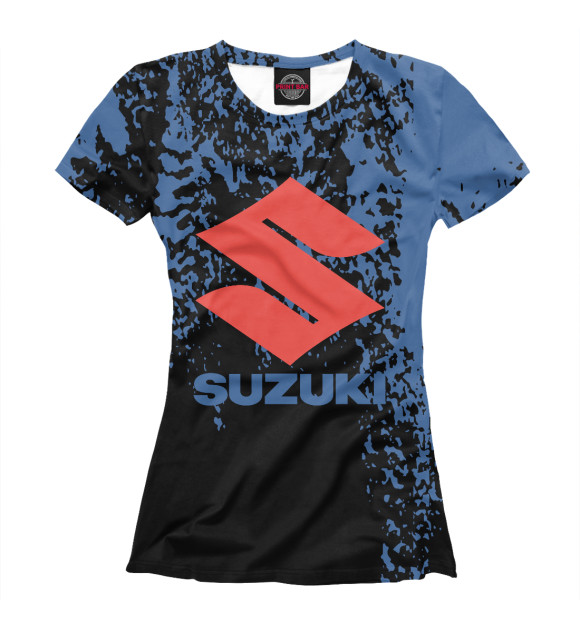 Женская футболка с изображением Suzuki цвета Белый