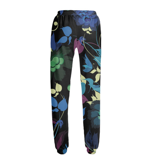 Женские спортивные штаны с изображением Colorful summer pattern цвета Белый