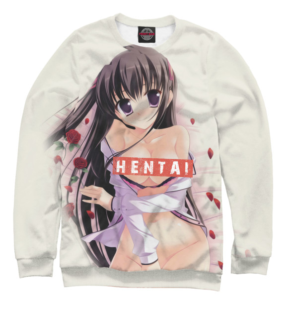 Свитшот для мальчиков с изображением Hentai цвета Белый