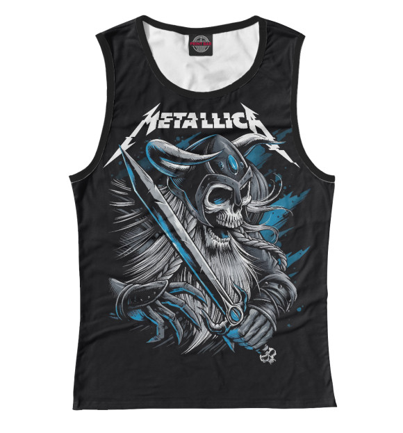 Майка для девочки с изображением Metallica цвета Белый