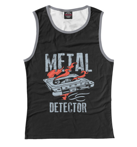 

Майки Print Bar, Белый, Metal detector