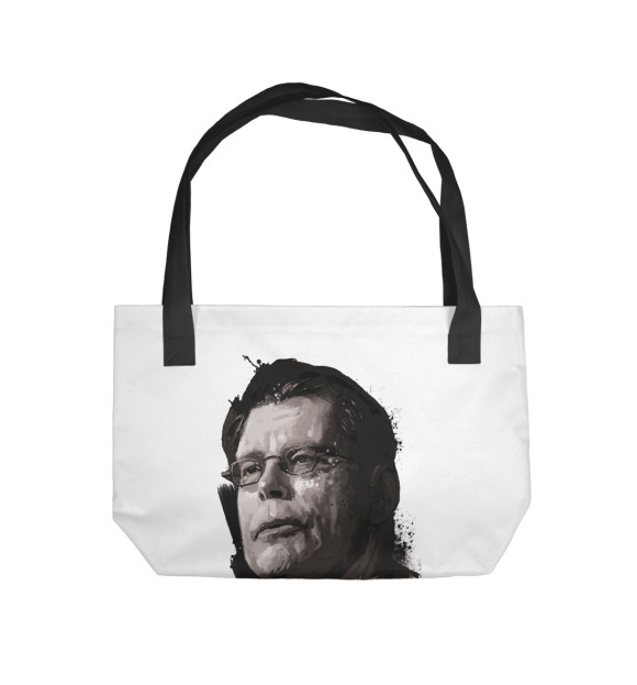 Пляжная сумка с изображением Стивен Кинг цвета 