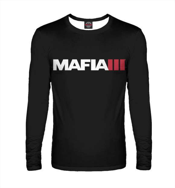 Мужской лонгслив с изображением Mafia III цвета Белый