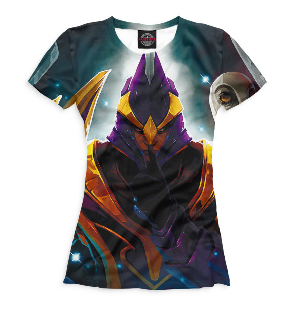 Женская футболка с изображением Silencer цвета Белый