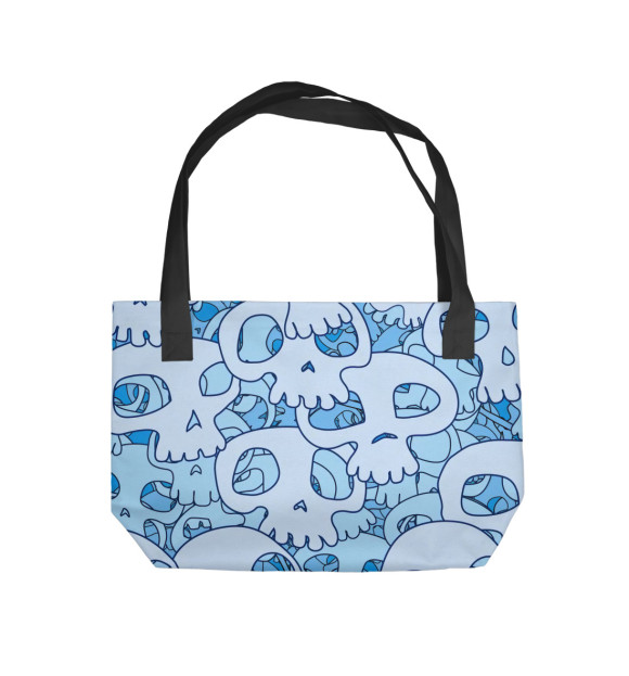 Пляжная сумка с изображением Черепа цвета 