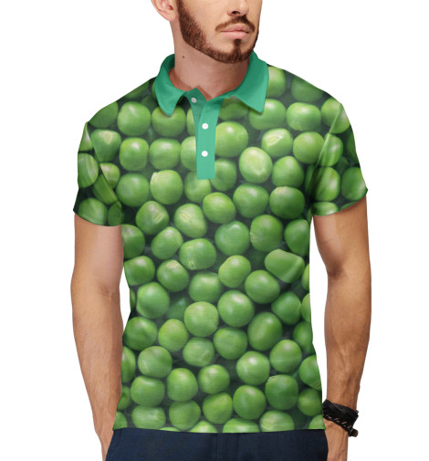 

Поло Print Bar, Белый, Горошек