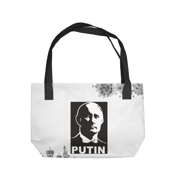 Пляжная сумка с изображением Putin цвета 