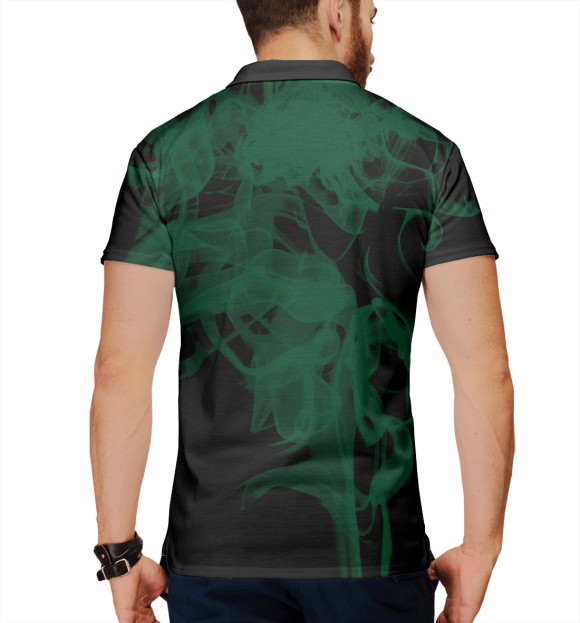 Мужское поло с изображением Respect the chemistry цвета Белый