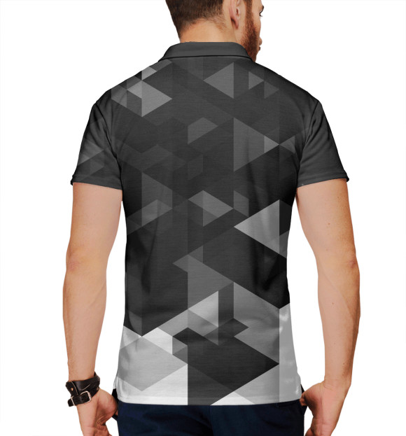 Мужское поло с изображением Manchester City цвета Белый