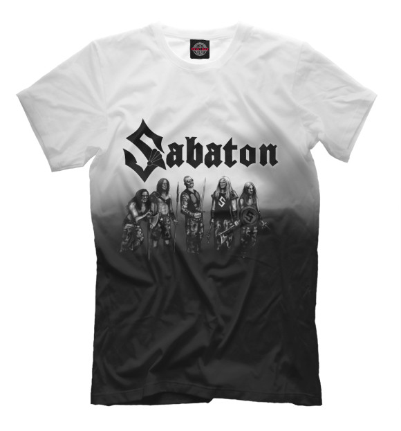 Футболка для мальчиков с изображением Sabaton цвета Белый