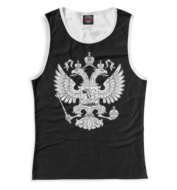 Майка для мальчика с изображением Россия цвета Белый