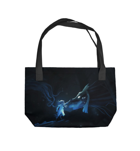 Пляжная сумка с изображением Связь с духом цвета 