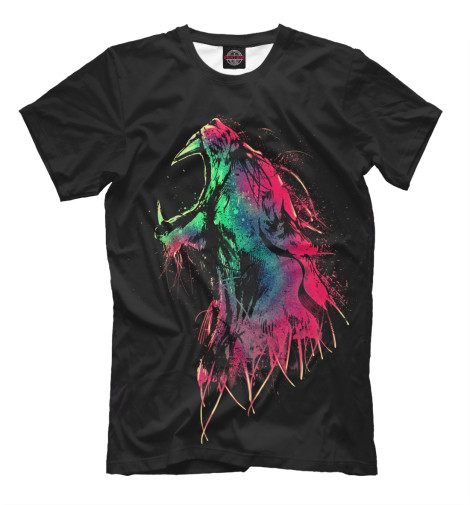 

Футболки Print Bar, Черный, Саблезубый тигр