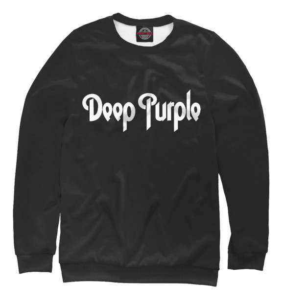 Свитшот для девочек с изображением Deep Purple цвета Белый