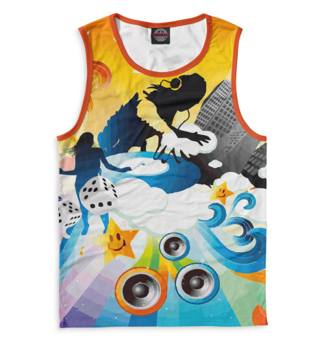 

Майки Print Bar, Белый, Electronic