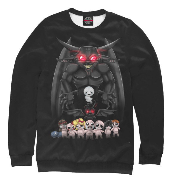 Свитшот для девочек с изображением The Binding Of Isaac цвета Белый