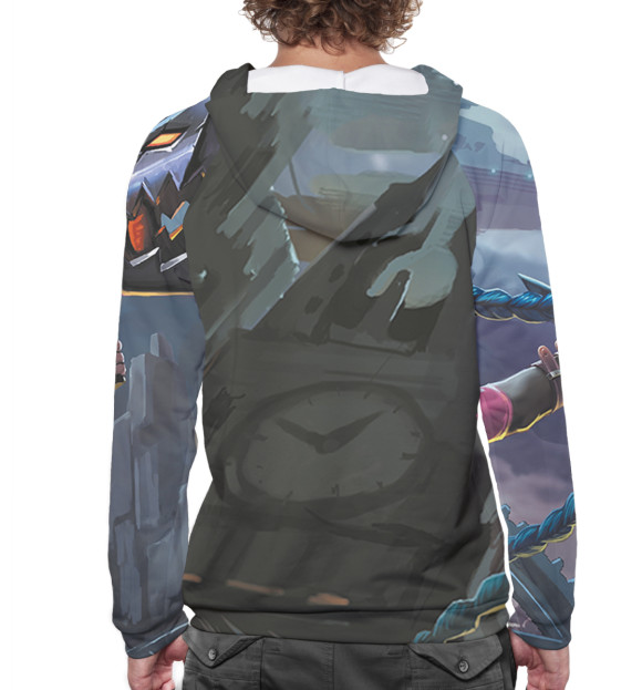 Мужское худи с изображением Jinx цвета Белый