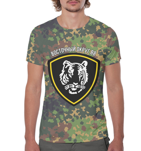 Мужская футболка с изображением Восточный Округ ВВ цвета Белый
