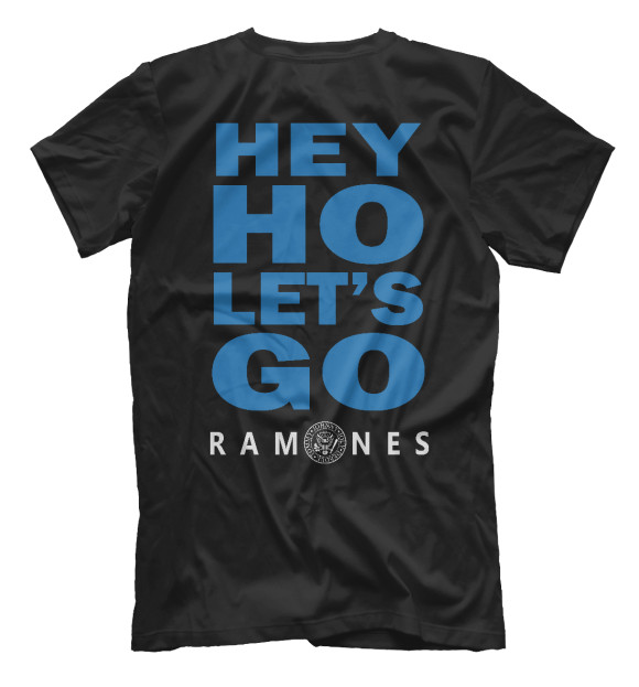 Мужская футболка с изображением Ramones цвета Белый